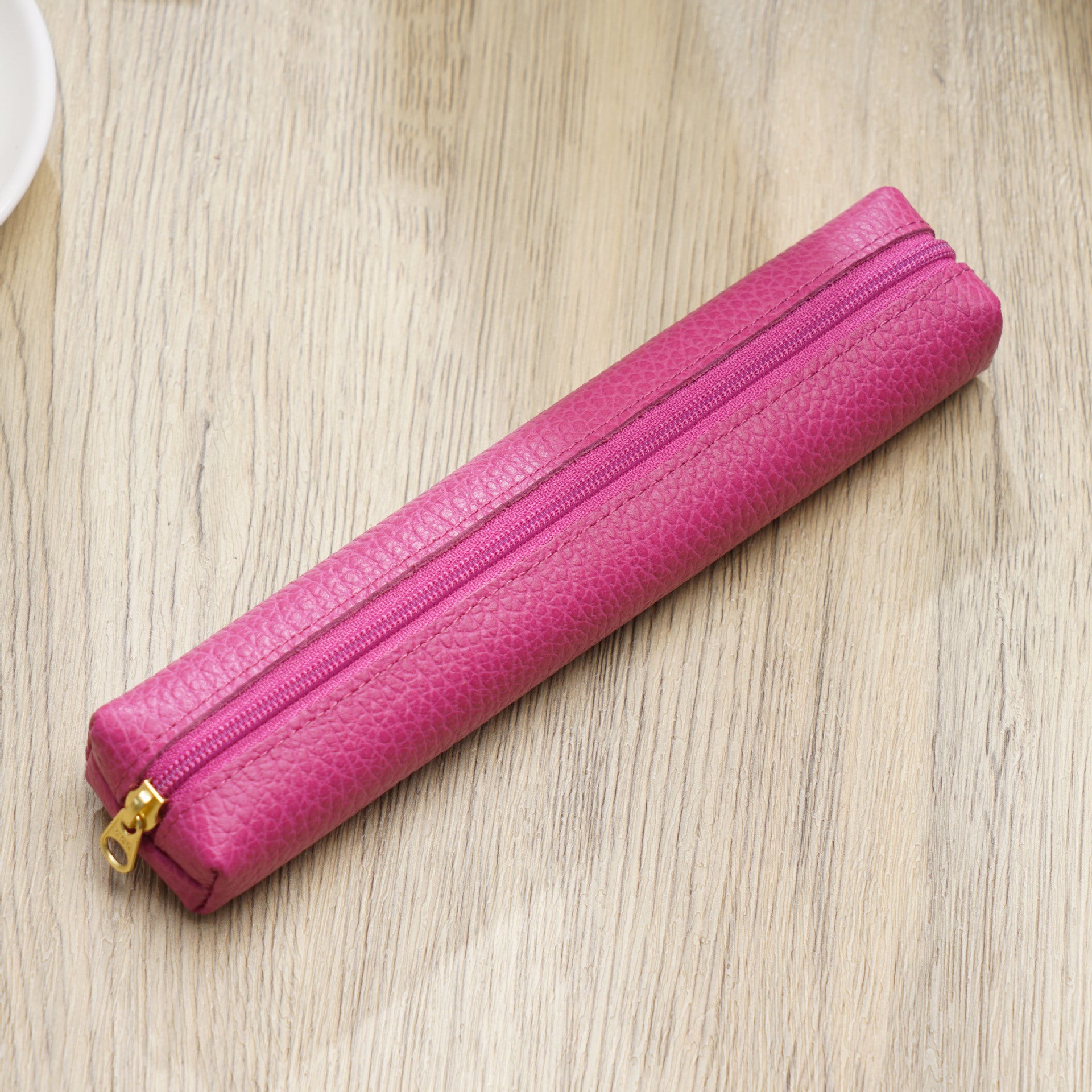 Wholesale Mini Cowhide Candy Color Pencil Case